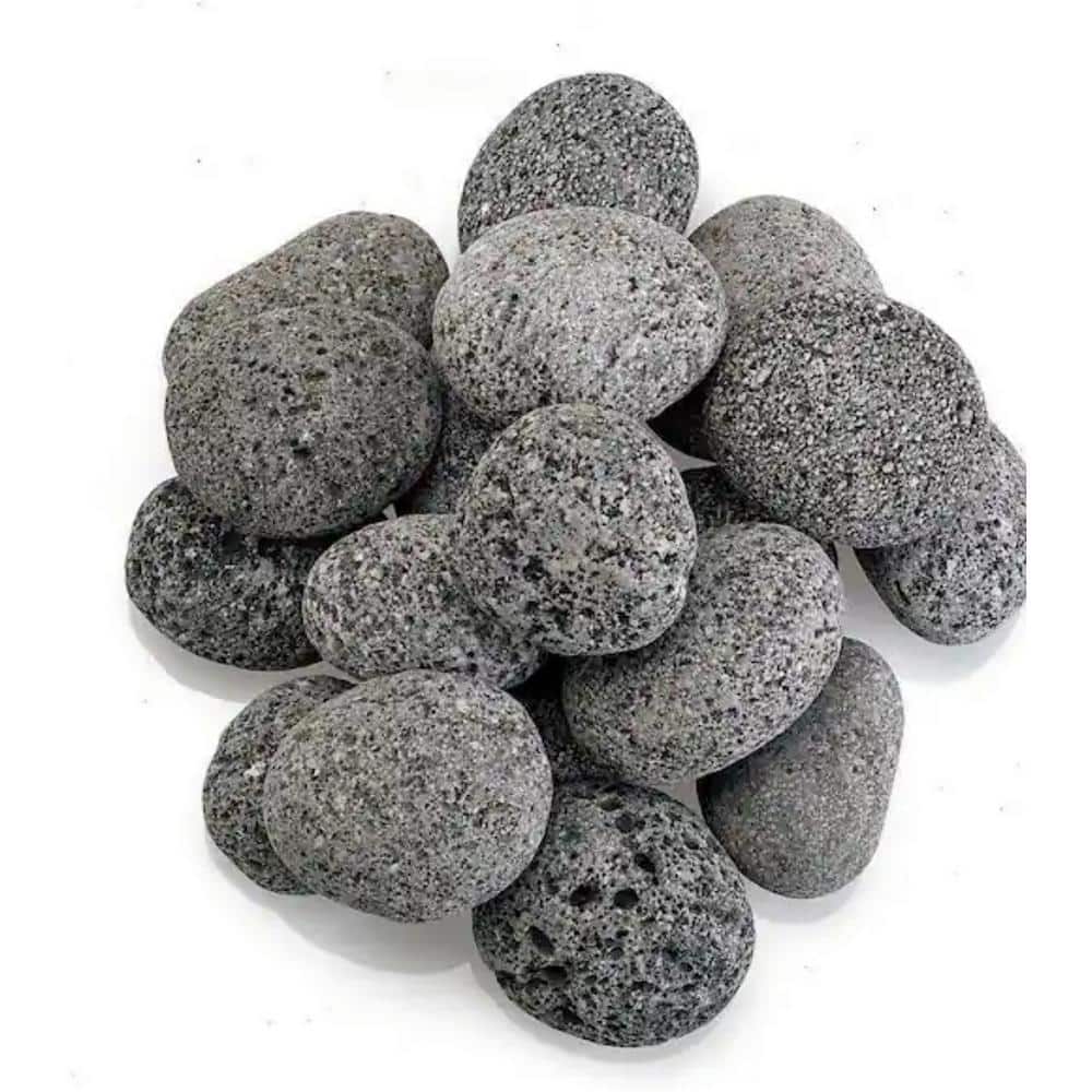 0.40 cu. ft. 2 in. to 3 in. 20 lbs. Grade A Grey Lava Bagged Landscape Rock - Hercitys