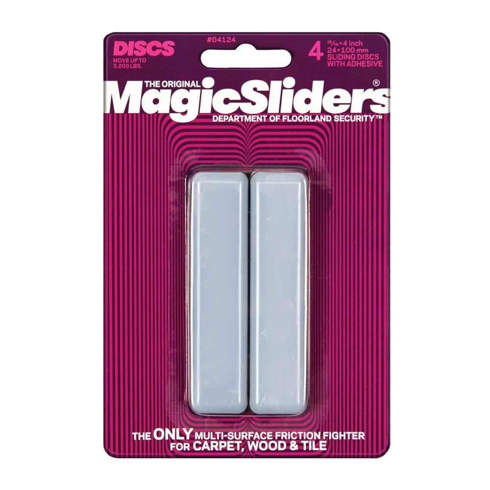 4 in. x 15/16 in. Rectangle Magic Sliders (4-Pack) - Hercitys