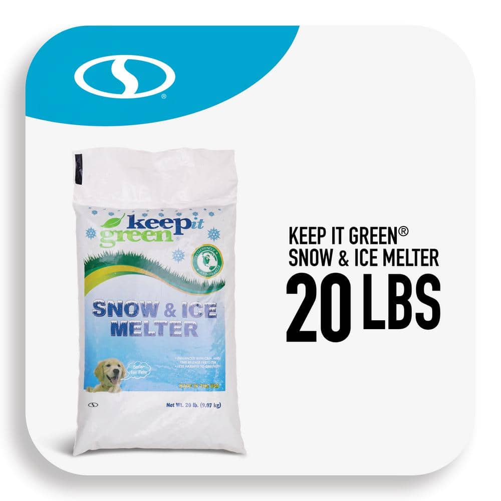 20 Lb. Pet-Safer Ice and Snow Melt + Deicer,Works to 10°F - Hercitys