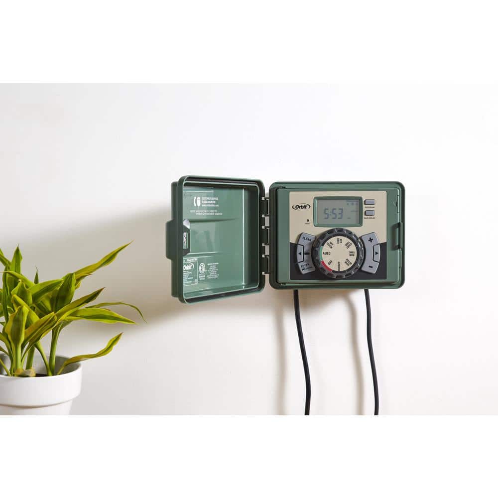 4-Station Easy-Set Logic Indoor/Outdoor Irrigation Controller - Hercitys