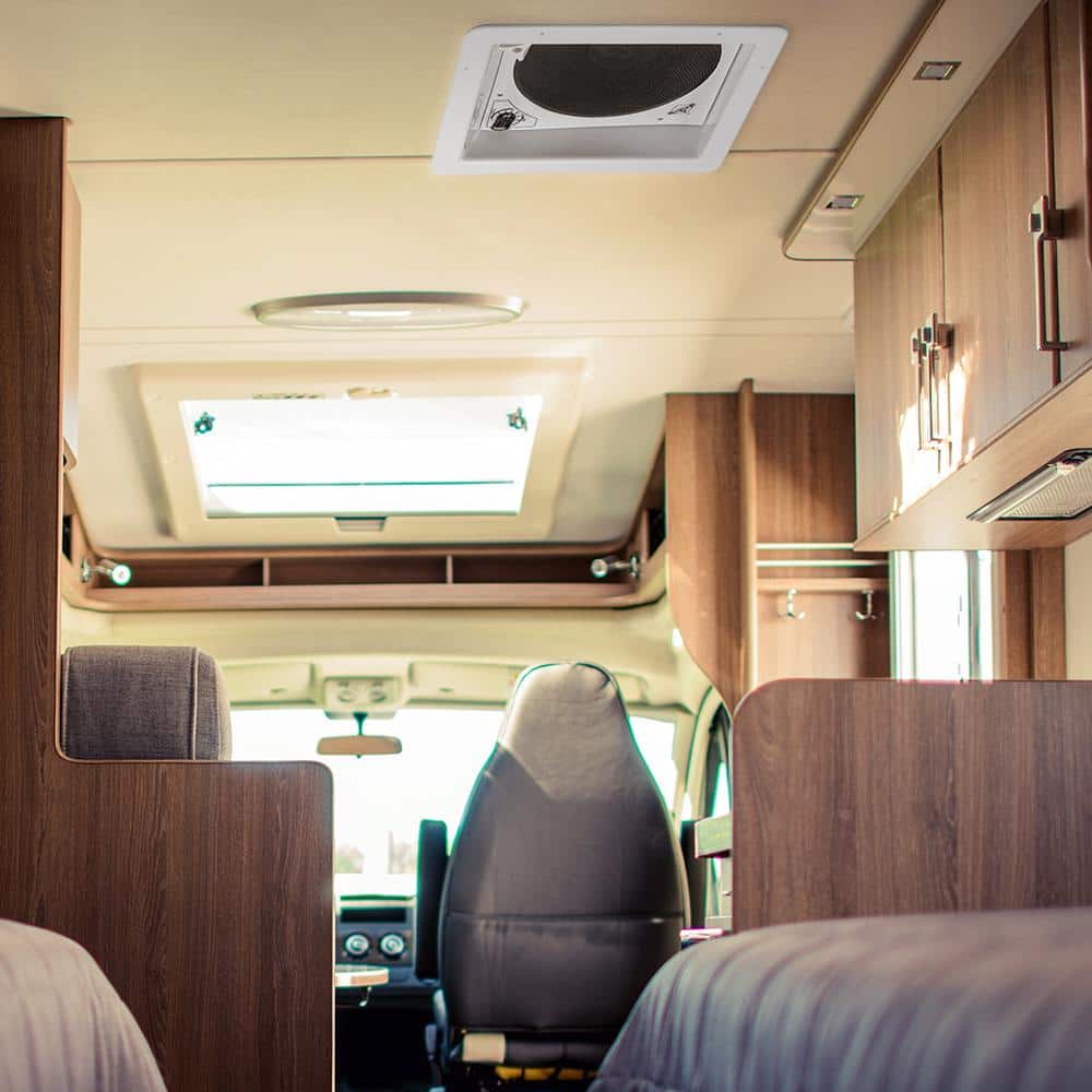 14 in. RV Roof Vent Fan – 12V Motorhome Fan with 3 Speed Intake and Exhaust - Hercitys