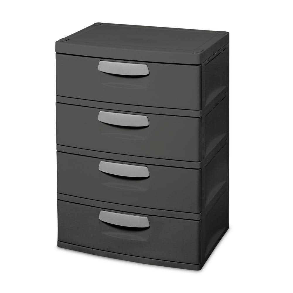 35.5 in. H x 26.625 in. W x 19.25 in. 4-Drawer Plastic Chest - Hercitys