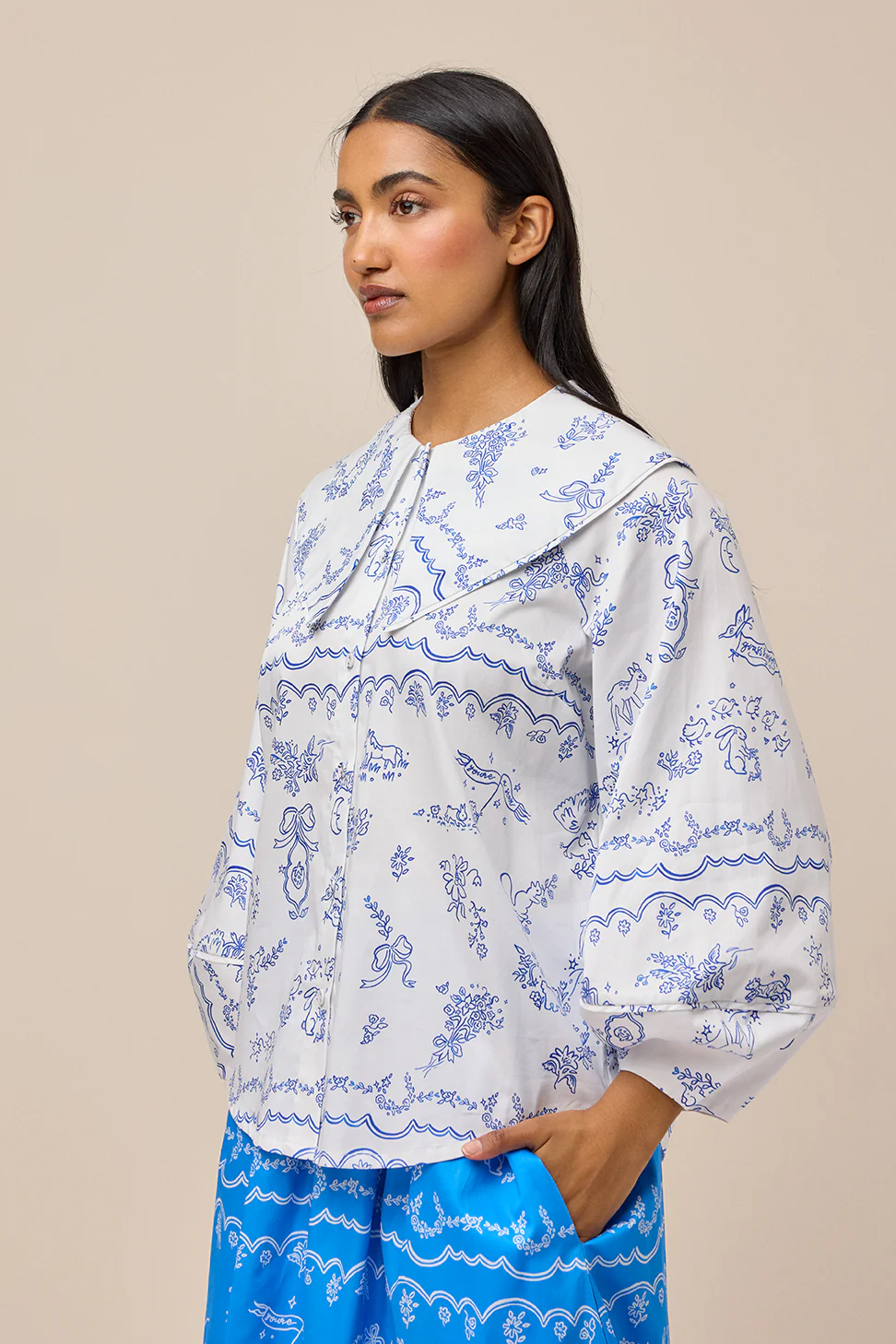 LULLABY BLOUSE - TOILE DE JOUY - Hercitys