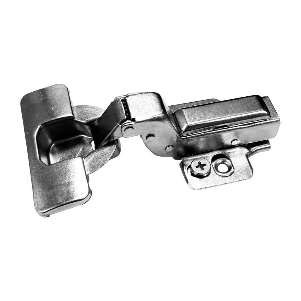 (2-Pack) RCS Series Full Inset 35 mm Soft Close Nickel 105° Frameless Cabinet Hinge - Hercitys