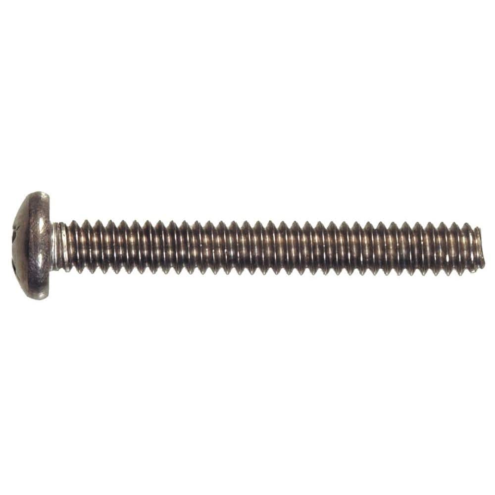 18-8 Stainless Steel Pan Head Phillips Machine Screw #8-32 x 1/2″ - Hercitys