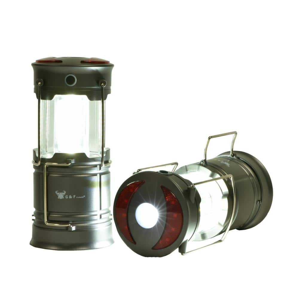 200 Lumens 360 LED Lanterns Flashlights Emergency Lights with Magnet Base (2-Pack) - Hercitys