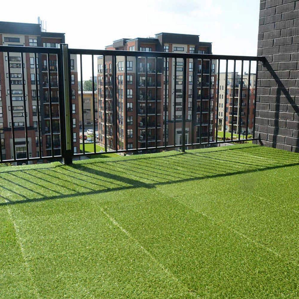 19 in. x 19 in. Artificial Grass Tile (8-Pack) - Hercitys