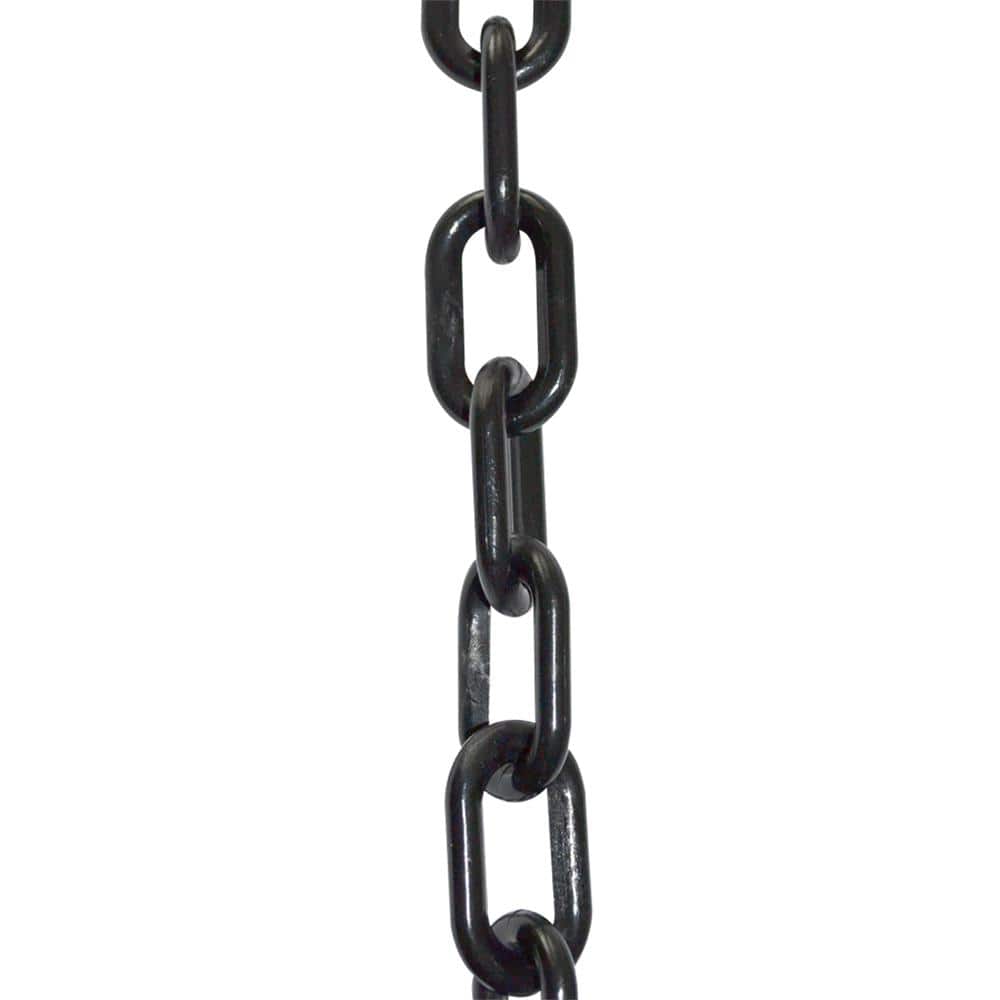 2 in. x 50 ft. Black Plastic Chain - Hercitys