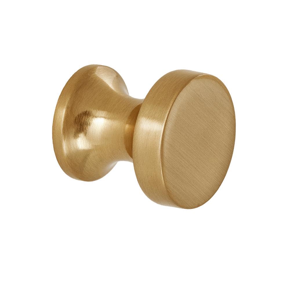50-Pack High Desert 1 in. (25 mm) Classic Satin Brass Round Cabinet Knob - Hercitys