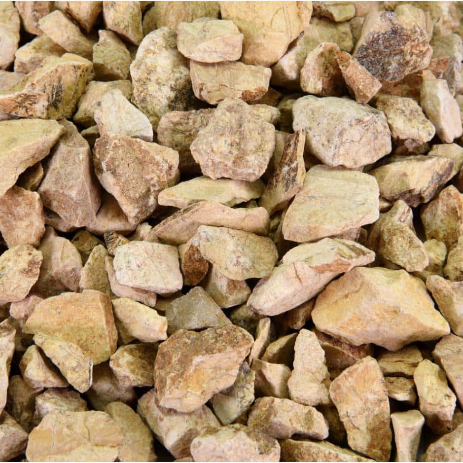 0.25 cu. ft. 3/4 in. California Gold Crushed Landscape Rock for Gardening, Landscaping, Driveways and Walkways - Hercitys