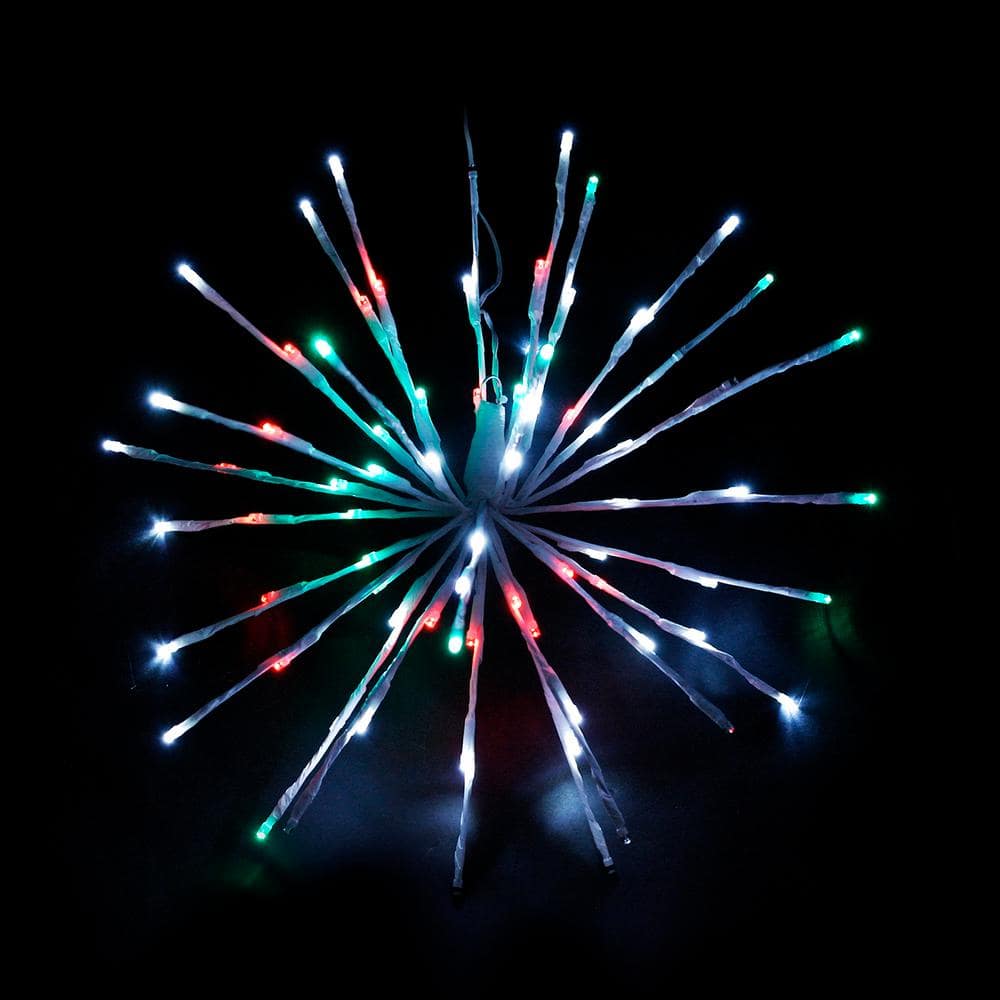 16 in. Pure White/Red/Green LED Christmas Spritzer - Hercitys