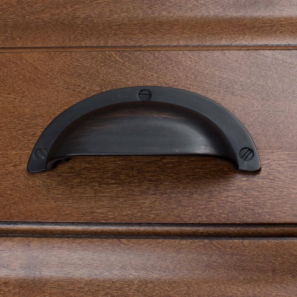 2-1/2 in. Center-to-Center Oil Rubbed Bronze Bin Cabinet Pull (10-Pack) - Hercitys