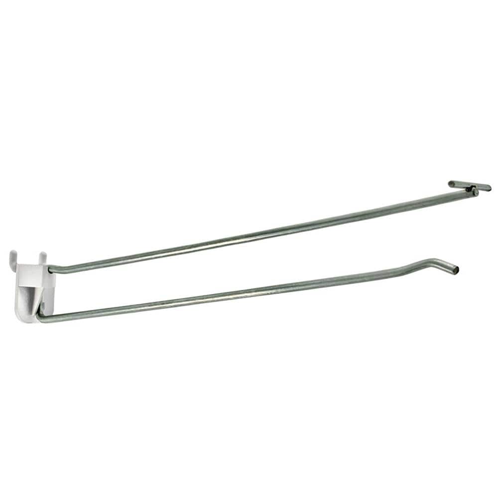 12 in. Flip Scan Wire Plastic Quick Back Hook (50-Pack) - Hercitys