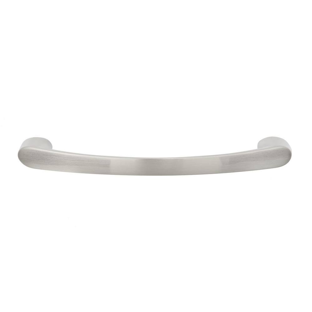 (10-Pack) Rockcliffe Collection 3 3/4 in. (96 mm) Modern Brushed Nickel Cabinet Arch Pull - Hercitys