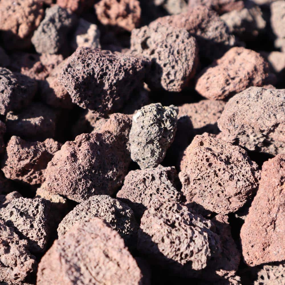 0.33 cu. ft. 30 lbs. 1/2 in. to 1 in. Burgundy Decorative Lava Rock - Hercitys