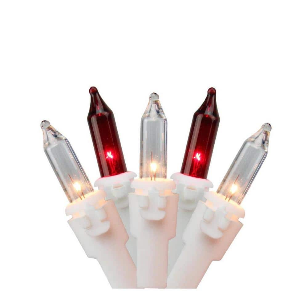 10 ft. 150-Light Red and Clear Mini Icicle Lights - Hercitys