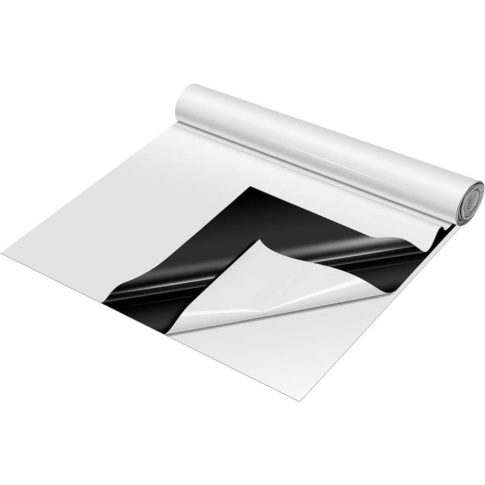 10 ft. x 50 ft. 5.5 Mil Black and White Panda Poly Film, Blackout Tarp for Warm House - Hercitys