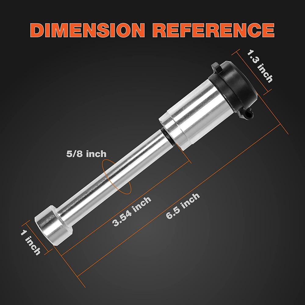 5/8 in. Dia Trailer Hitch Receiver Lock Pin with Keys (2-Pack) - Hercitys