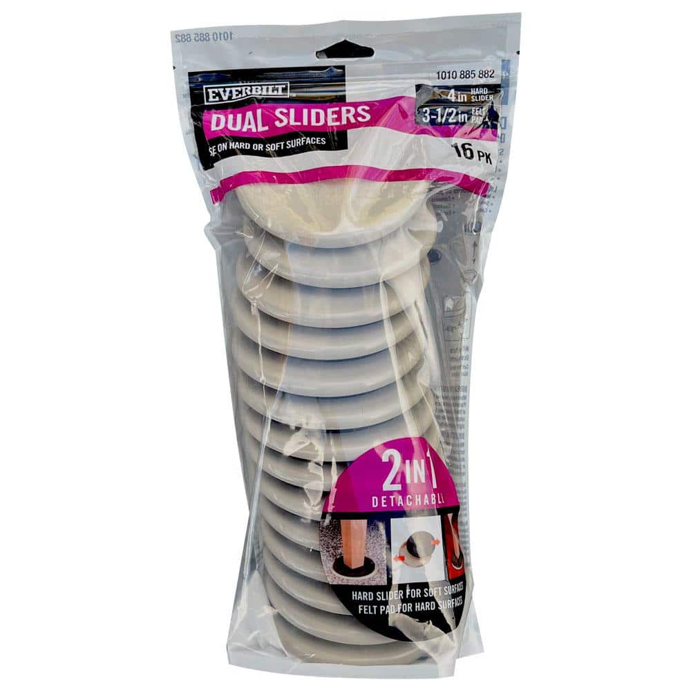 4 in. (3.5 in. Inside) 2-in-1 Furniture Mover (16-Pack) - Hercitys