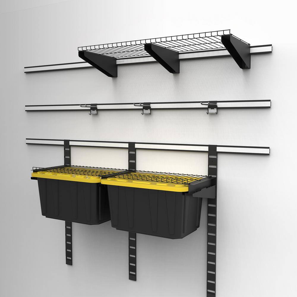 24 in. Vertical Rail for Garage Wall Track System - Hercitys