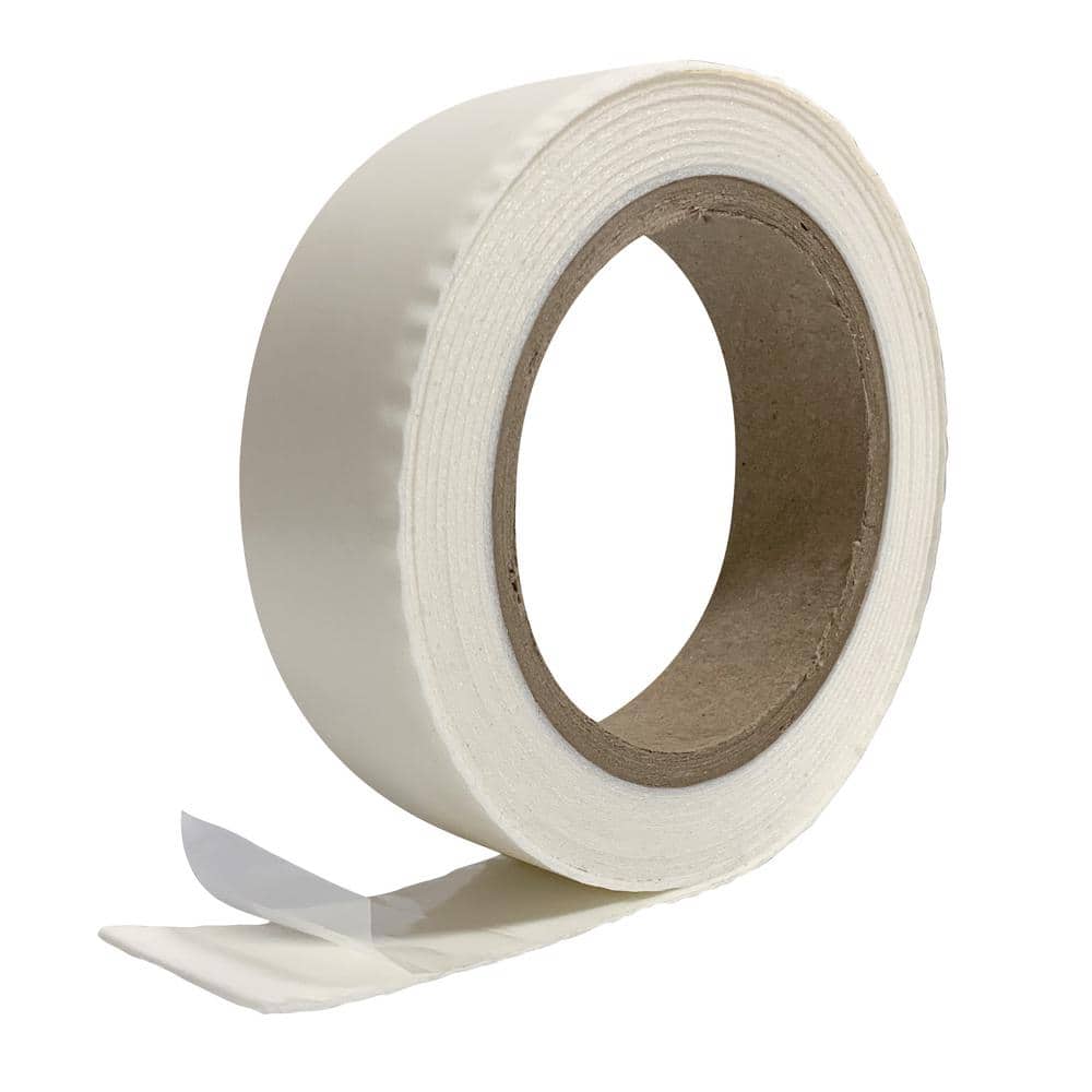 1 in. x 1/4 in. x 10 ft. White EZSuperSeal No Mistake Weatherstrip Tape - Hercitys