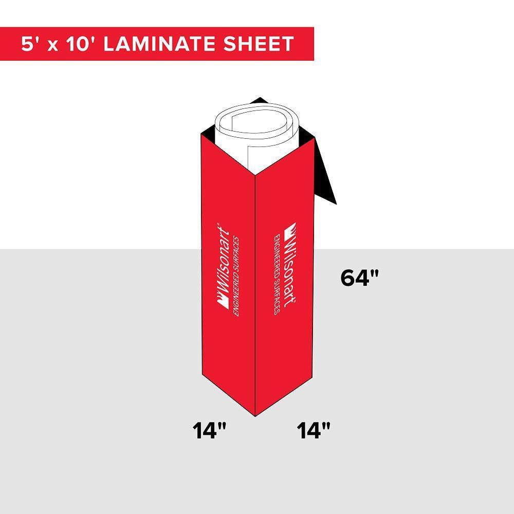 5 ft. x 10 ft. Laminate Sheet in Typhoon Ice with Premium Quarry Finish - Hercitys