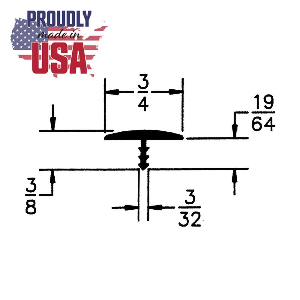 3/4 in. White Oak Flexible Polyethylene Center Barb Hobbyist Pack Bumper Tee Moulding Edging 25 ft. long Coil - Hercitys