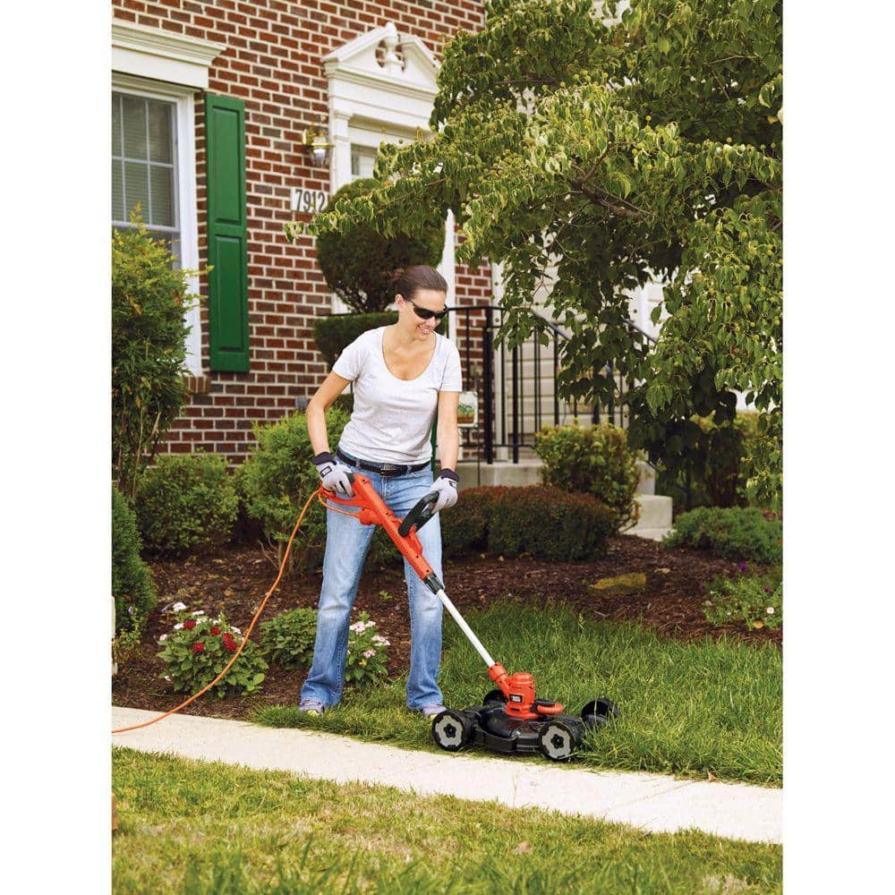 12 in. 6.5 AMP Corded Electric 3-in-1 String Trimmer & Lawn Edger with Lawn Mower Attachment - Hercitys