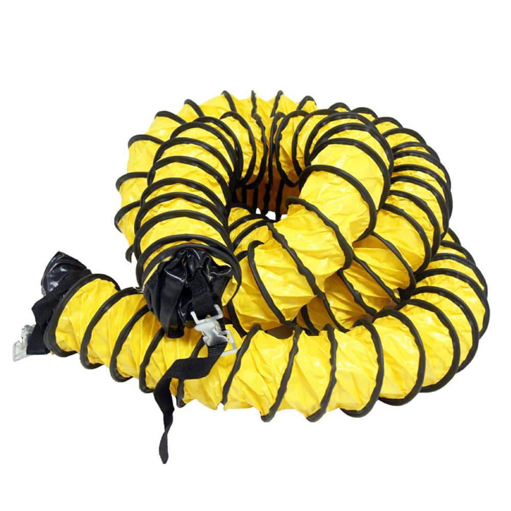 16 in. D x 25 ft. Coil Flexible Ducting Air Ventilator Yellow - Hercitys