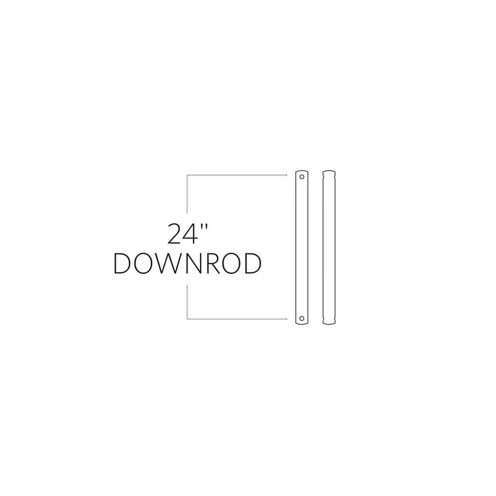 24 in. Bronze Extension Downrod, 1/2 in. Inside Diameter - Hercitys