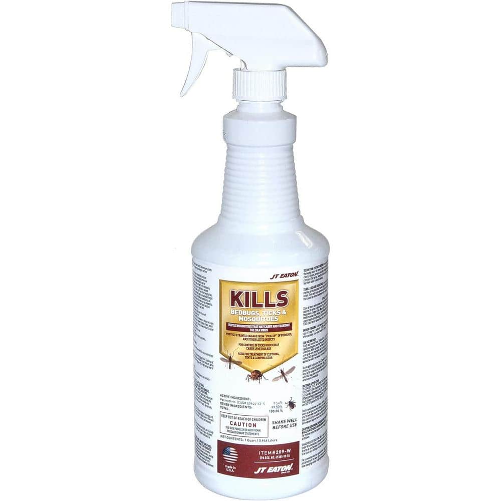 1 Qt. Water Base Spray Kills Bedbugs Ticks and Mosquitoes - Hercitys