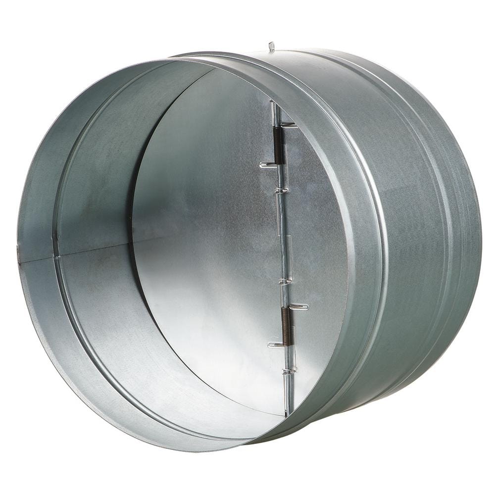 12-3/8 in. Galvanized Back-Draft Damper with Rubber Seal - Hercitys