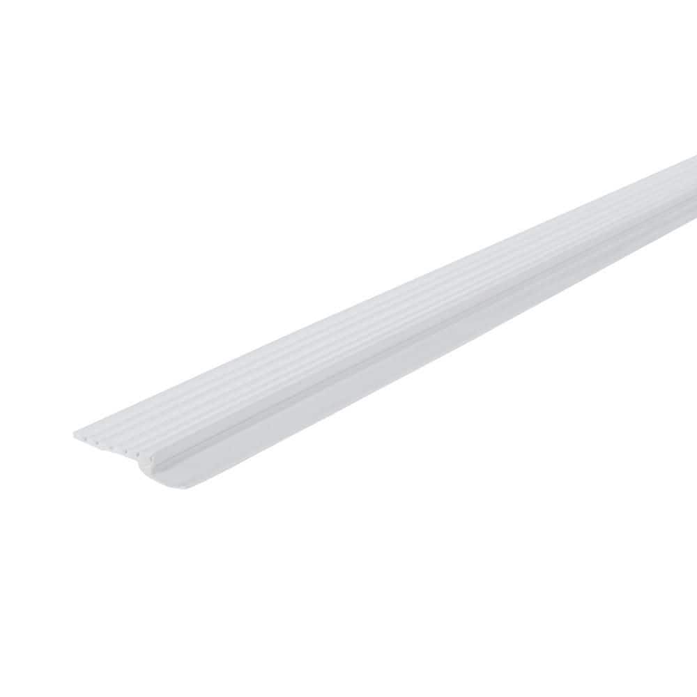 0.25 in. x 2.75 in. x 9 ft. V1046 White Dual Vinyl Garage Door Seal Top and Sides Weatherstrip - Hercitys