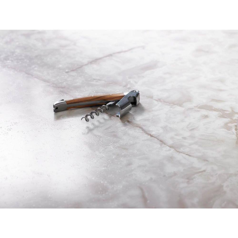 5 ft. x 12 ft. Laminate Sheet in White Onyx with Gloss Finish - Hercitys