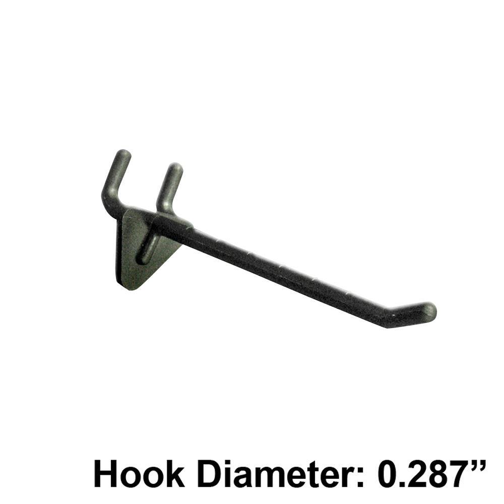 4 in. Black Glass Filled Nylon Hook (Pack of 50) - Hercitys