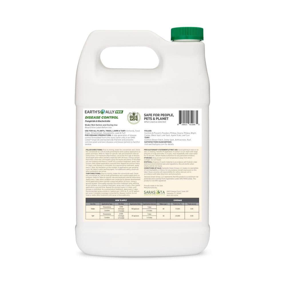 1 Gal. Disease Control Concentrate Fungicide and Bactericide for Orchards, Food Crops, Ornamentals, Lawn - Hercitys
