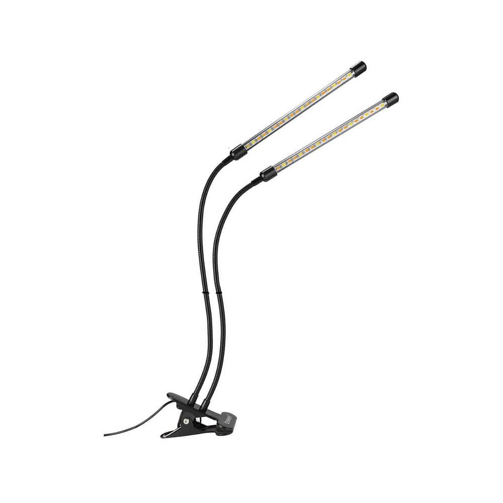 2-Head Plant Grow LED Light Full Spectrum for Indoor Plant Growing with Flexible Gooseneck, Remote Control 2-Pack - Hercitys