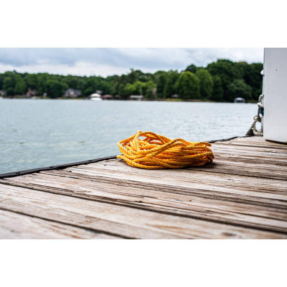 1/2 in. x 400 ft. – Twisted Polypropylene All Purpose Rope – Yellow - Hercitys