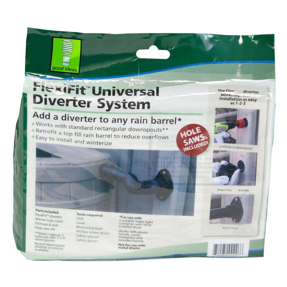 50 Gal. Diverter Kit Green Rain Barrel - Hercitys