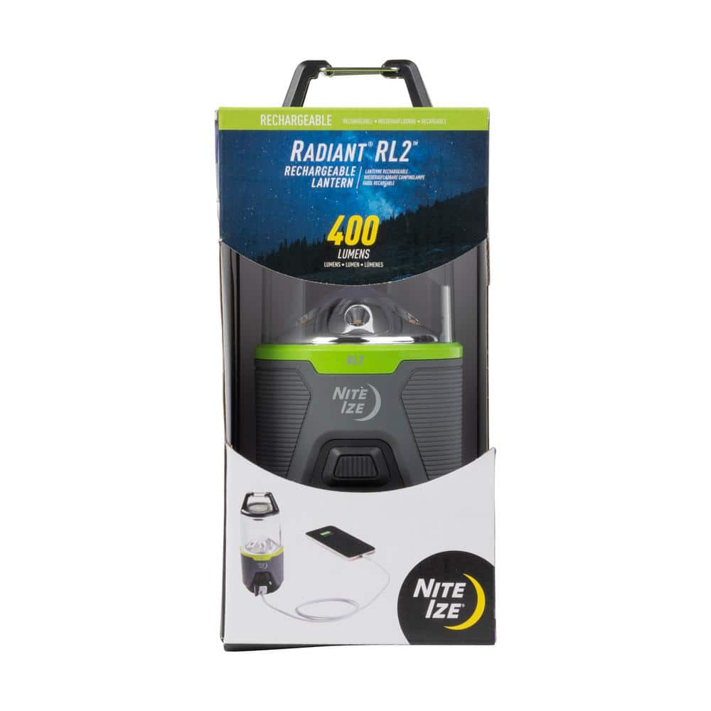 400 Lumens Radiant RL2 Rechargeable Lantern, USB Battery and Power Bank - Hercitys