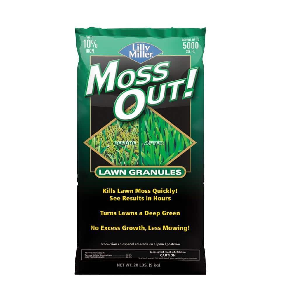 20 lb. 5,000 sq. ft. Lawn Moss Killer Granules - Hercitys