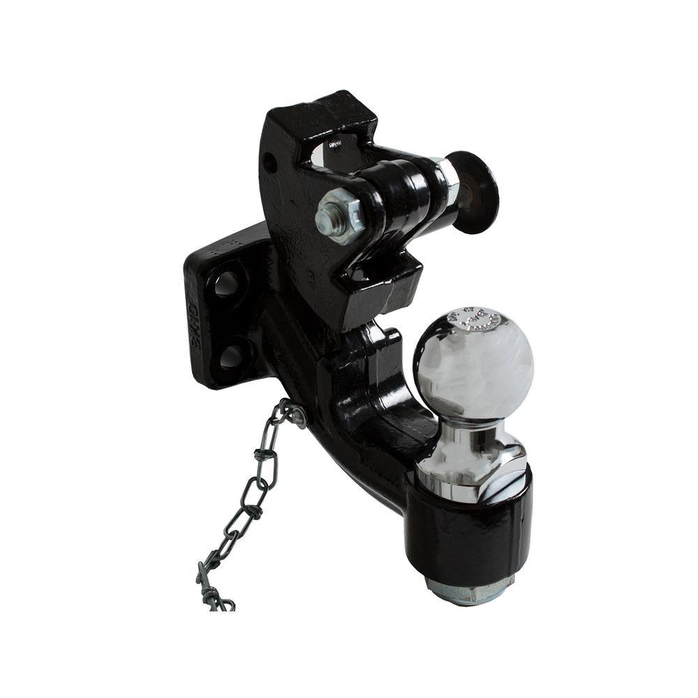 10-Ton Combination Ball and Pintle Hitch with Mounting Kit - Hercitys