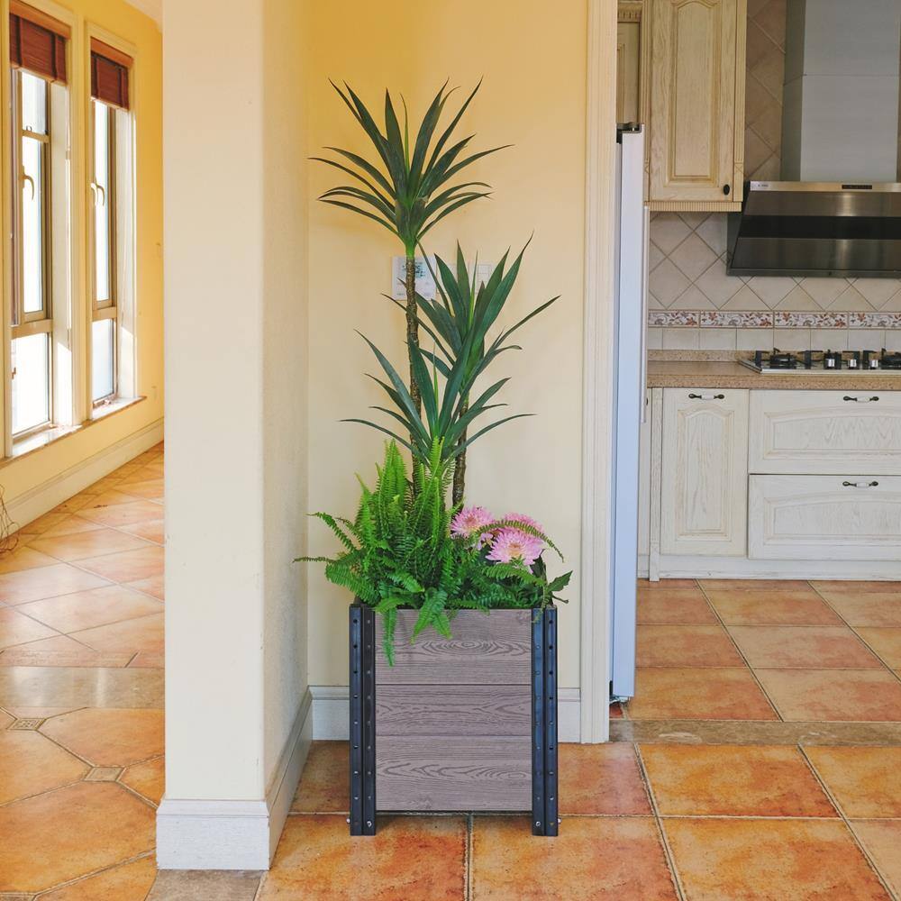 17 in. L x 19 in. W x 21 in. H Composite Planter Box Cornerstone - Hercitys