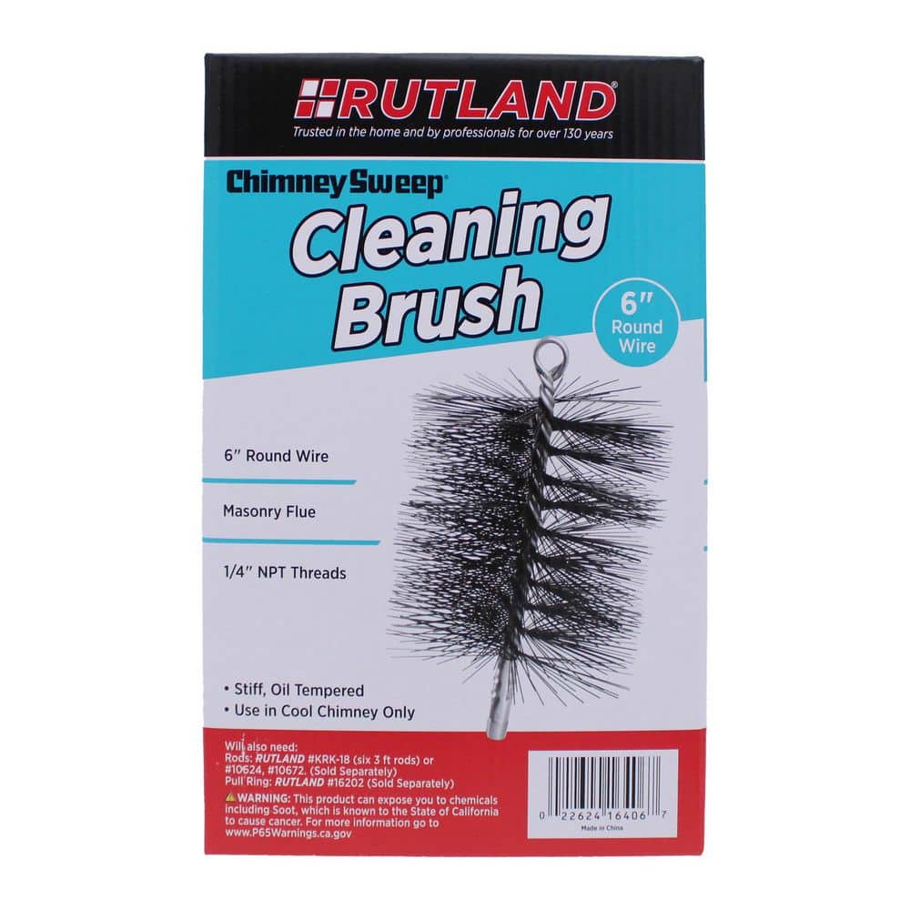 1-Piece Chimney Sweep 6 in. Round Chimney Cleaning Brush - Hercitys