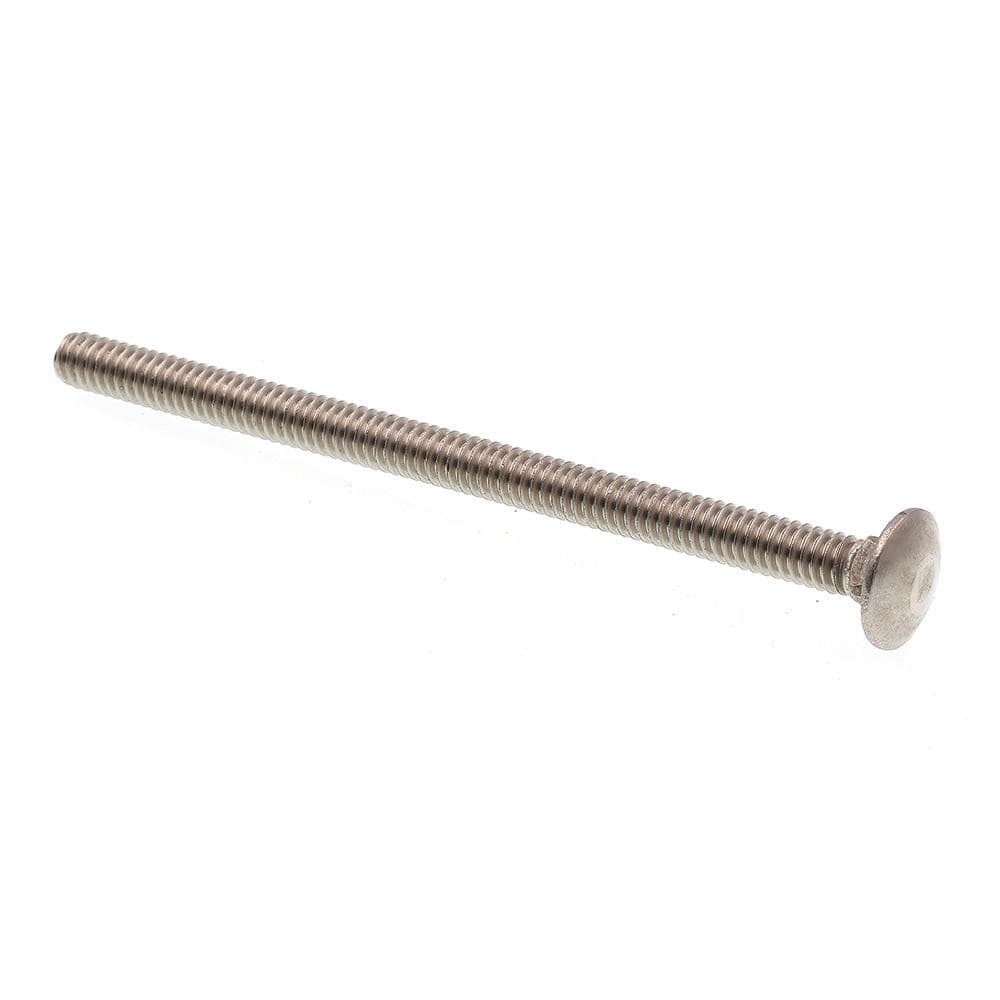 1/4 in.-20 x 4 in. Grade 18-8 Stainless Steel Carriage Bolts (15-Pack) - Hercitys