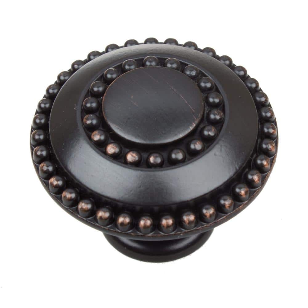 1-3/8 in. Dia Oil Rubbed Bronze Round Celtic Medallion Cabinet Knob (10-Pack) - Hercitys