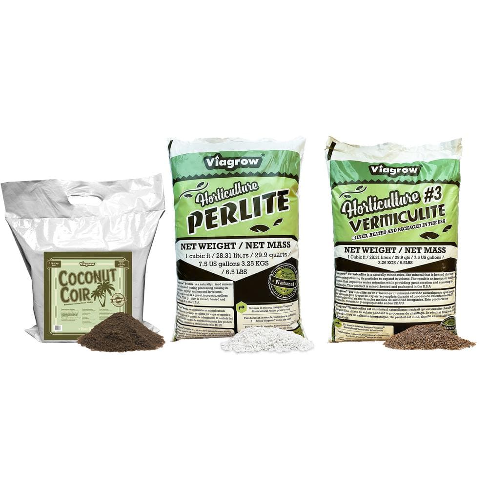 30 Gal. Coco Coir and Perlite and Vermiculite Raised Bed Garden Mix (1-Pack) - Hercitys