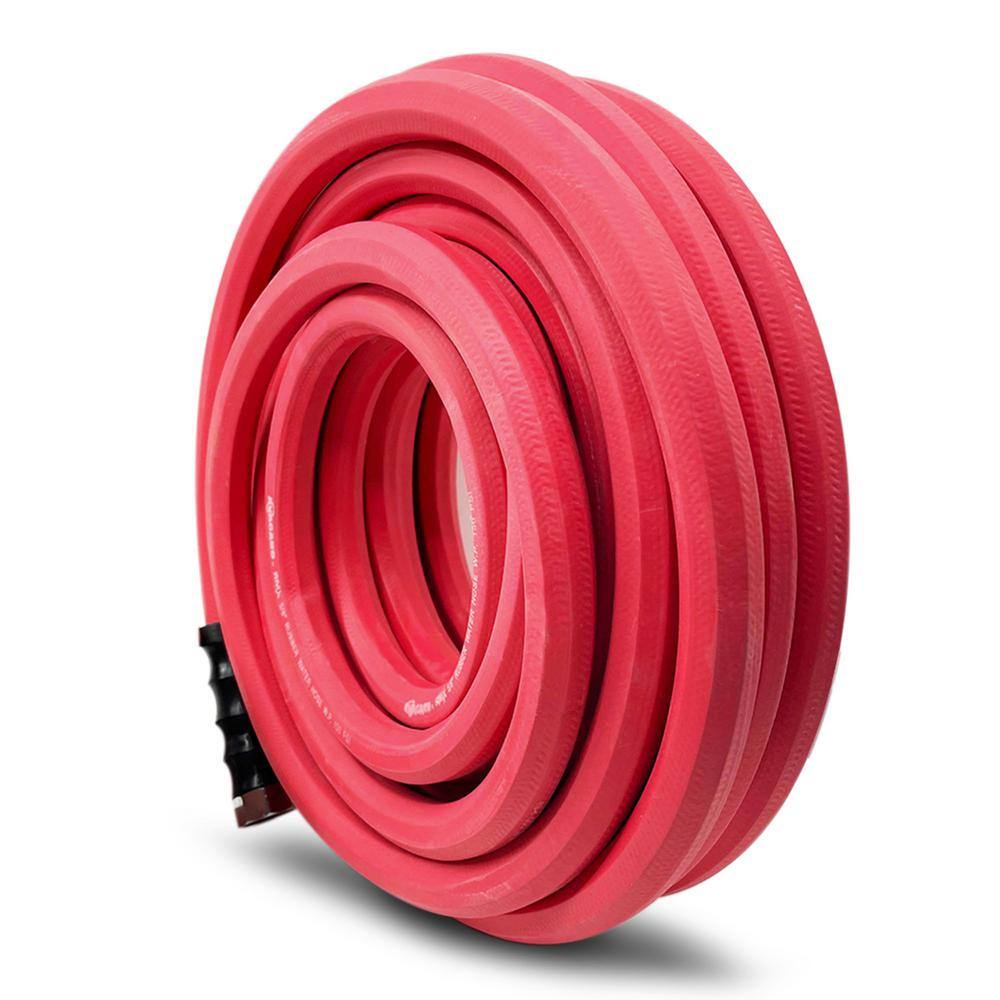 3/4 in. x 100 ft. Heavy-Duty Rubber Water Hose - Hercitys