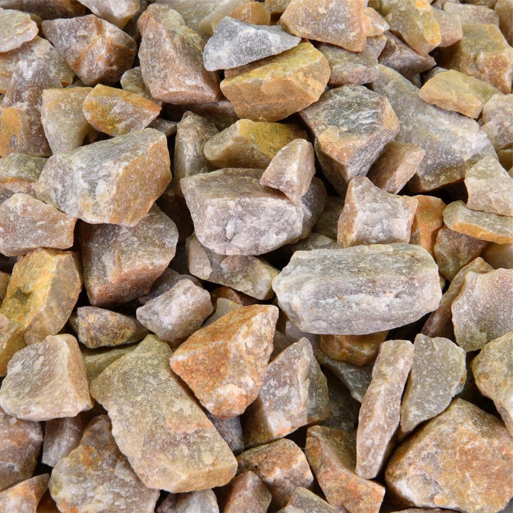 0.25 cu. ft. 3/4 in. Apache Sunset Crushed Landscape Rock for Gardening, Landscaping, Driveways and Walkways - Hercitys