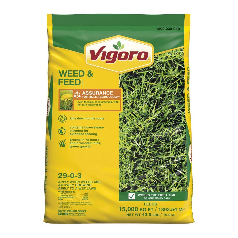 43.9 lbs. 15,000 sq. ft. Weed & Feed Weed Killer Plus Lawn Fertilizer - Hercitys
